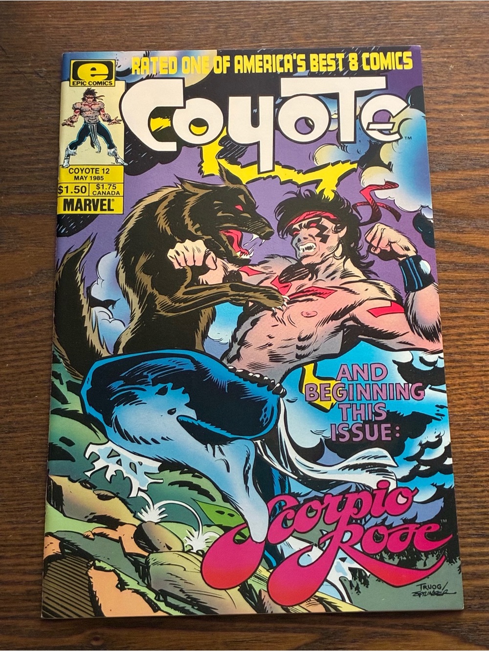 Coyote #12 Epic Comics Marvel Early  2nd Todd McFarlane Backup Story VF/NM 9.2